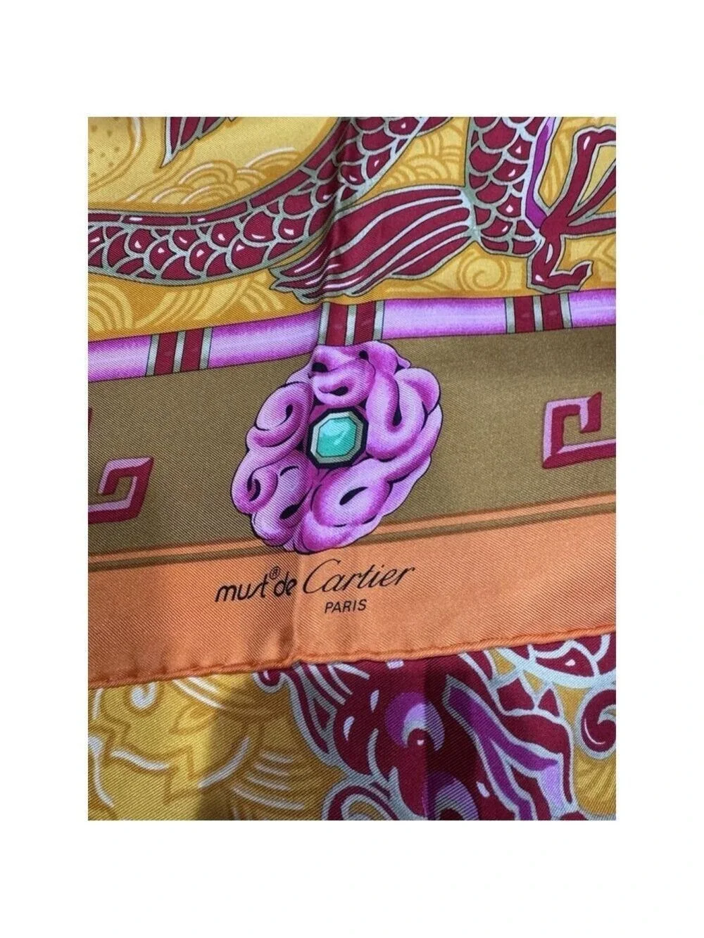 Cartier luxury silk